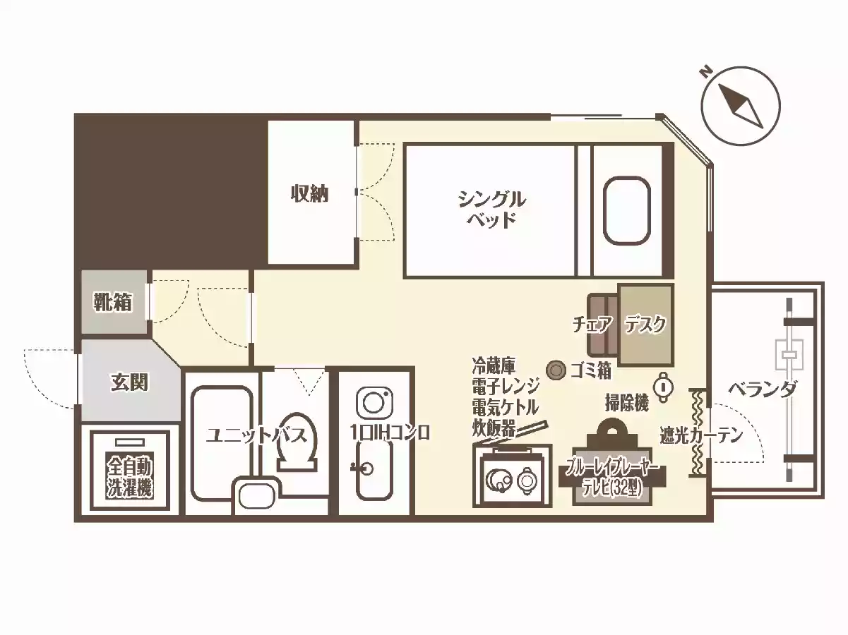 エリアワン盛岡駅前の間取り写真