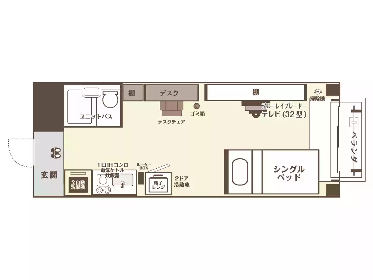 エリアワン津山の間取り写真