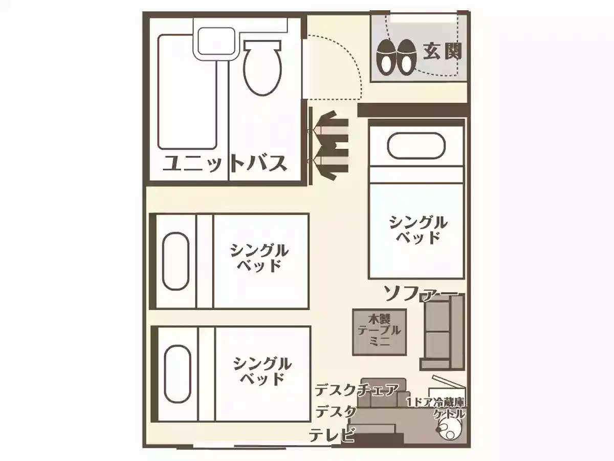 小さなホテルSHIMOKOSHIKI＜甑島・下甑島＞（トリプル）(夕食/有料プランあり)　の写真