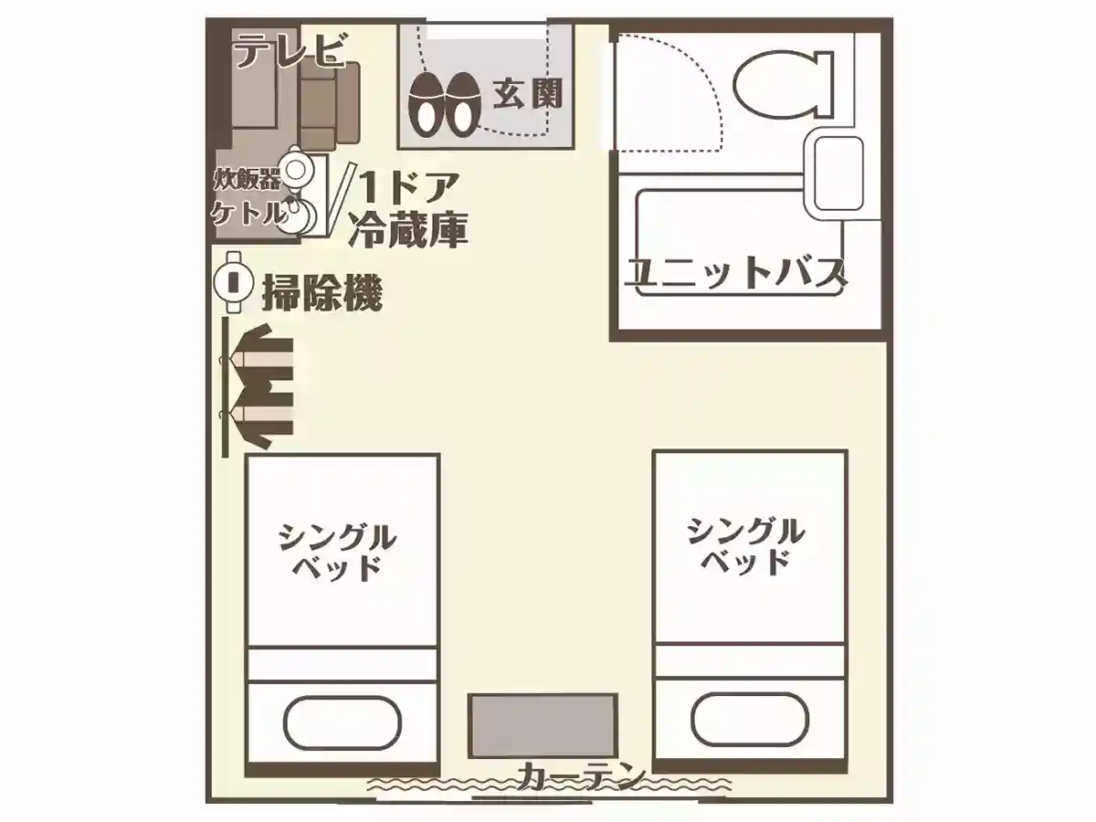 小さなホテルSHIMOKOSHIKI＜甑島・下甑島＞（ツイン）(夕食/有料プランあり)　の写真